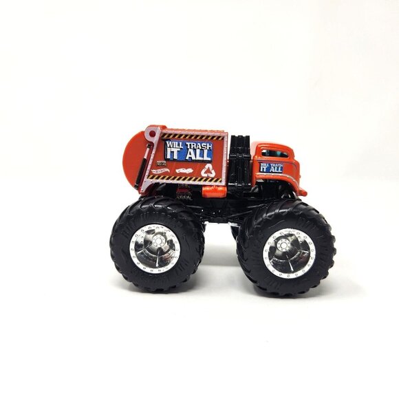 2024 Hot Wheels Monster Trucks Will Trash It All 1:64 Demo Doubles (bt23) - Picture 3 of 8